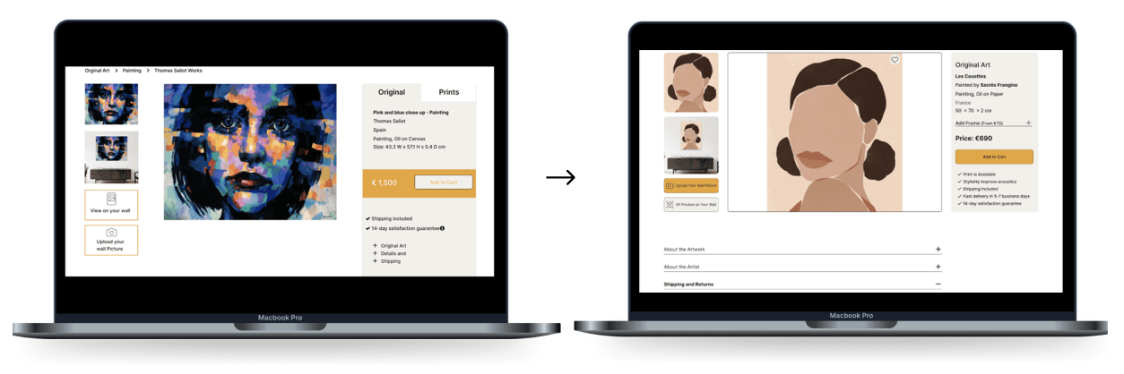 Usability test iteration preview